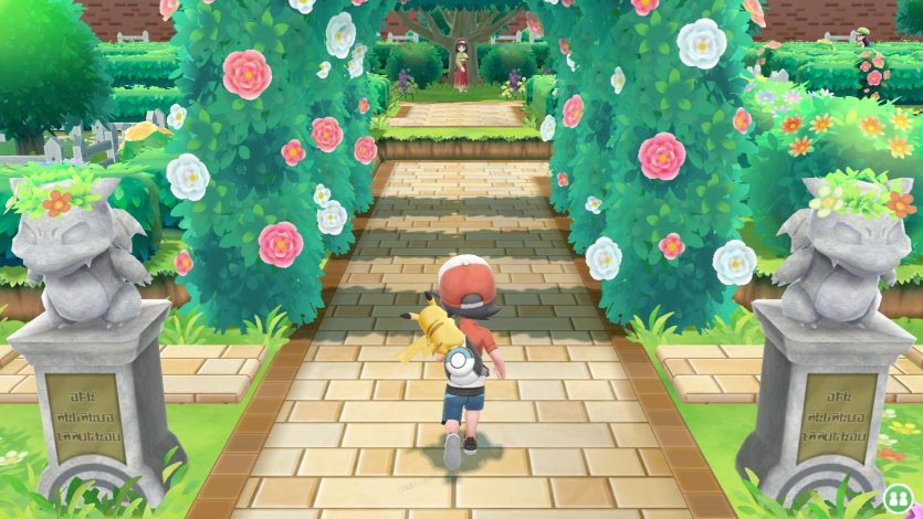 Érika Championne d'Arène de Céladopole Pokémon Let's Go Pikachu et Évoli