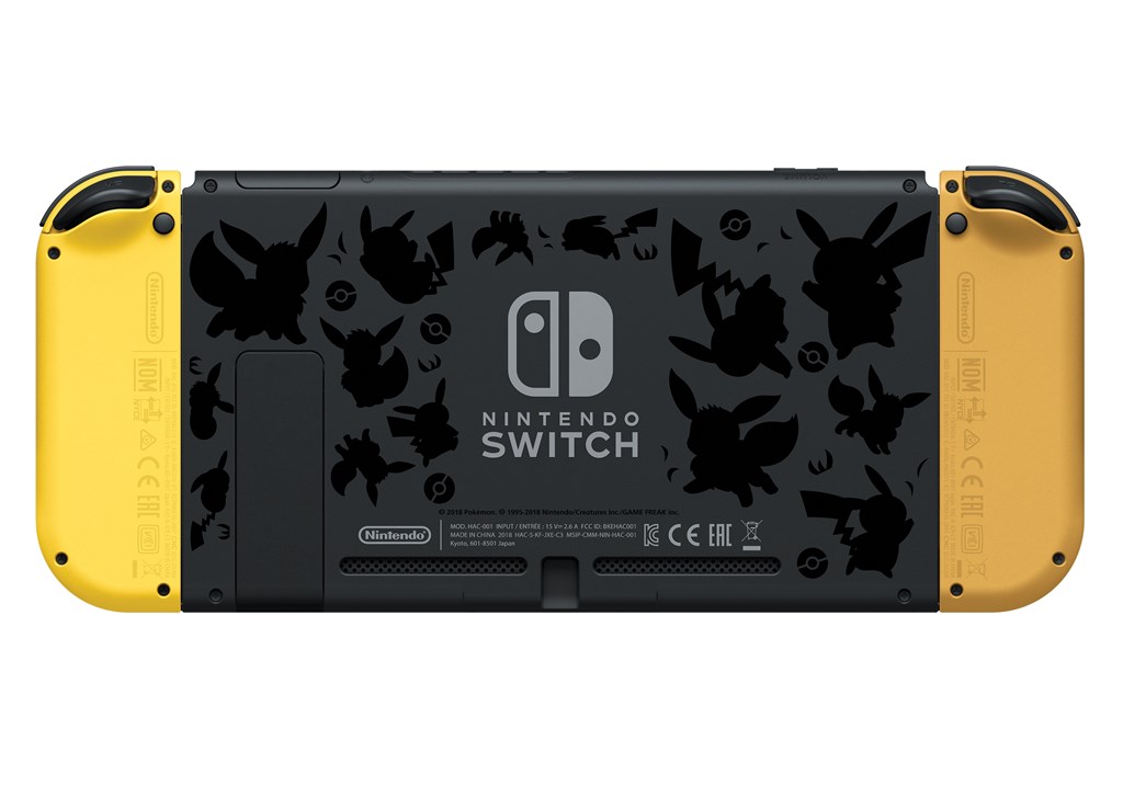 Nintendo Switch spéciale Pokémon Let's Go Pikachu et Évoli