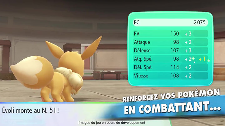 Pokémon Let's Go Pikachu et Évoli - Montée de niveau