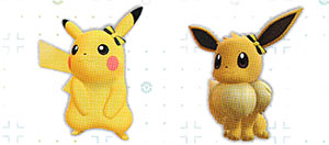 Accessoire Noeud Papillon Let's Go Pikachu et Let's Go Évoli