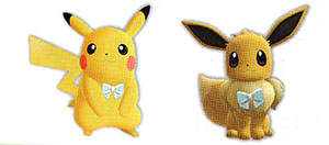 Accessoire Ruban Dentelle Let's Go Pikachu et Let's Go Évoli