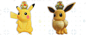 Couronne Pokémon Let's Go Pikachu et Let's Go Évoli