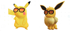 Lunettes Crépuscule Let's Go Pikachu et Let's Go Évoli