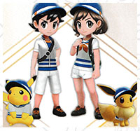 Tenue de Marin Pokémon Let's Go Pikachu et Let's Go Évoli