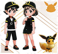 Tenue Noctali Pokémon Let's Go Pikachu et Let's Go Évoli