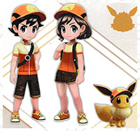 Tenue Pyroli Pokémon Let's Go Pikachu et Let's Go Évoli