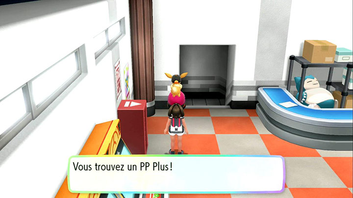 Objets dans la salle d'arcade Rocket à Céladopole - Pokémon Let's Go Pikachu et Évoli