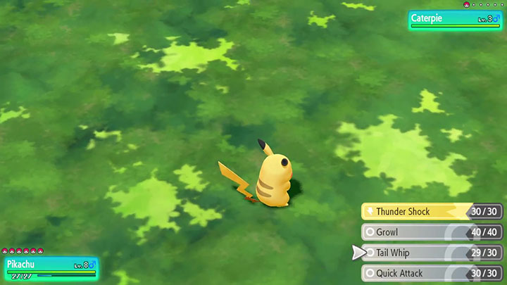 Starter Pikachu sur Pokémon Let's Go Pikachu et Évoli Starter Pikachu Pokémon Let's Go Pikachu et Évoli