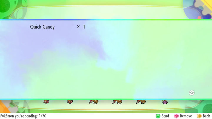 Bonbons sur Pokémon Let's Go Pikachu et Évoli Bonbons sur Pokémon Let's Go Pikachu et Évoli