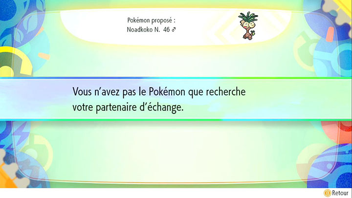 Échange interne au Plateau Indigo - Noadkoko d'Alola - Pokémon Let's Go Pikachu et Pokémon Let's Go Évoli