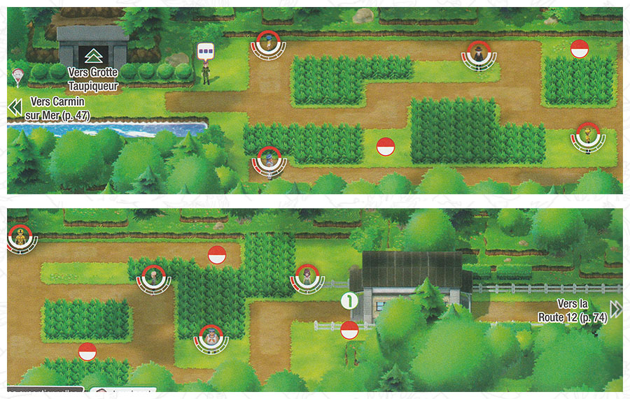 Route 11 Pokémon Let's Go Pikachu et Let's Go Évoli