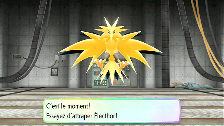Capturer Électhor sur Pokémon Let's Go Pikachu et Let's Go Évoli
