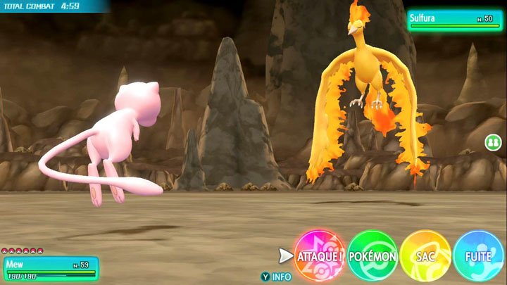 Capturer Sulfura sur Pokémon Let's Go Pikachu et Let's Go Évoli