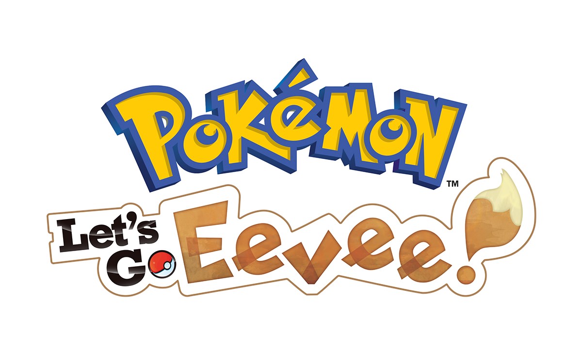 Logos anglais des jeux Pokémon Let's Go Pikachu et Pokémon Let's Go Évoli