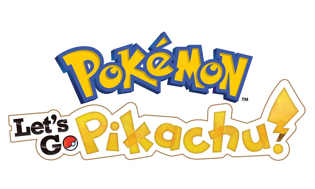 Logos anglais des jeux Pokémon Let's Go Pikachu et Pokémon Let's Go Évoli