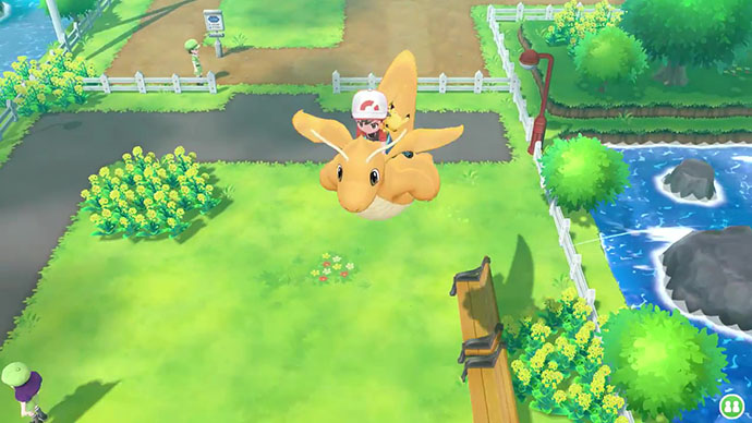 Monture Dracolosse Pokémon Let's Go Pikachu et Évoli