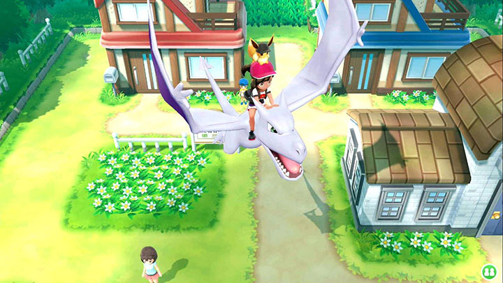 Monture Ptéra Pokémon Let's Go Pikachu et Évoli