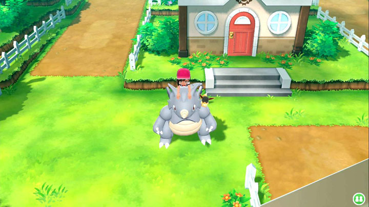 Monture Rhinoféros Pokémon Let's Go Pikachu et Évoli