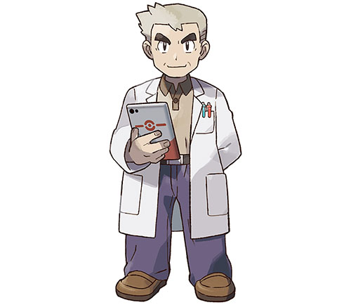 Professeur Chen Pokémon Let's Go Pikachu et Évoli