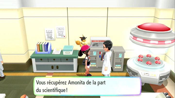 Amonita - Pokémon offert à Cramois'Île - Pokémon Let's Go Pikachu et Pokémon Let's Go Évoli