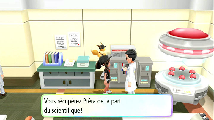 Ptéra - Pokémon offert à Cramois'Île - Pokémon Let's Go Pikachu et Pokémon Let's Go Évoli