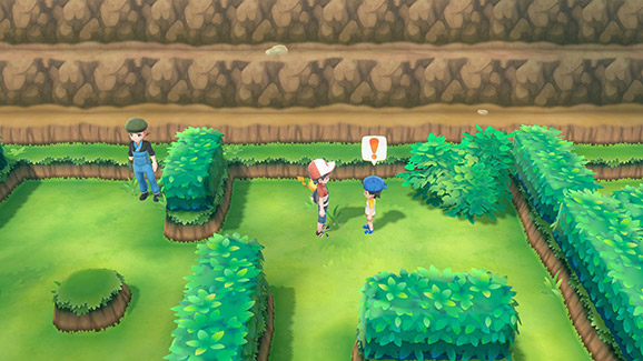 Screenshot Pokémon Let's Go Pikachu et Évoli