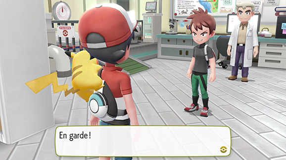 Screenshot Pokémon Let's Go Pikachu et Évoli