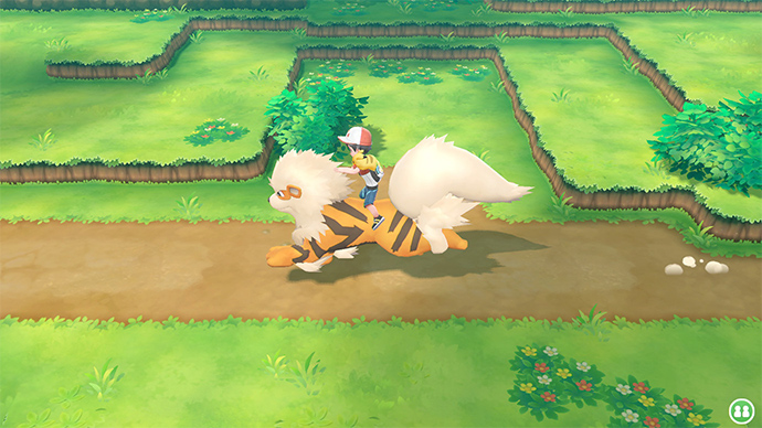 Screenshot Pokémon Let's Go Pikachu et Évoli