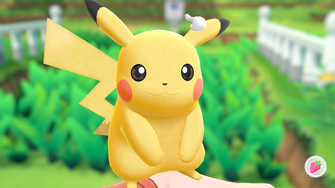 Screenshot Pokémon Let's Go Pikachu et Évoli