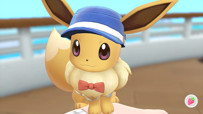 Screenshot Pokémon Let's Go Pikachu et Évoli