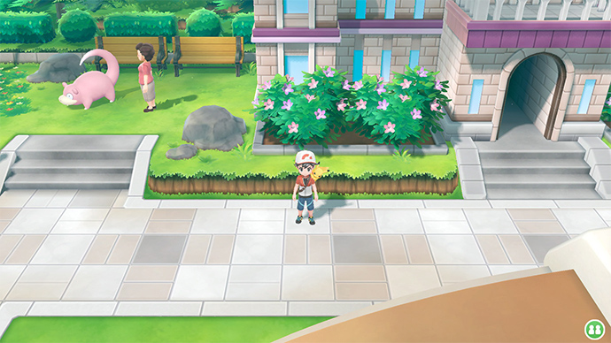 Screenshot Pokémon Let's Go Pikachu et Évoli