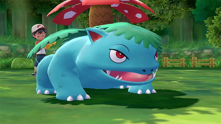 Screenshot Pokémon Let's Go Pikachu et Évoli