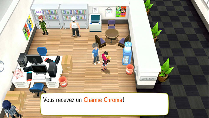 Obtenir le Charme Chroma dans Pokémon Let's Go Pikachu et Let's Go Évoli