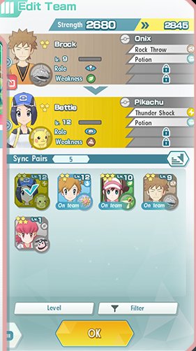 Screenshot Pokémon Masters