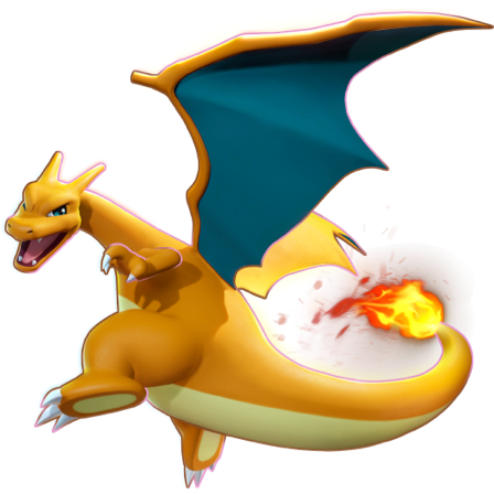 Modèle de Dracaufeu - Fiche Pokédex Pokémon UNITE