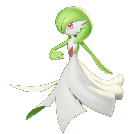 Modèle de Gardevoir - Fiche Pokédex Pokémon UNITE