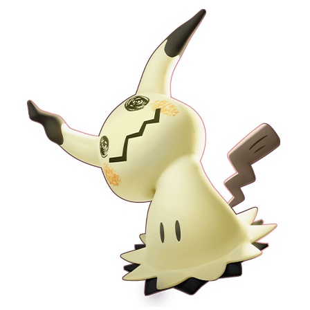 Modèle de Mimiqui - Fiche Pokédex Pokémon UNITE