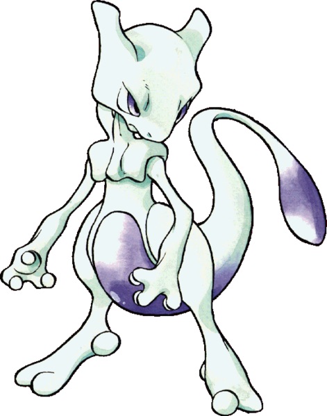 Mewtwo Pokémon Jaune