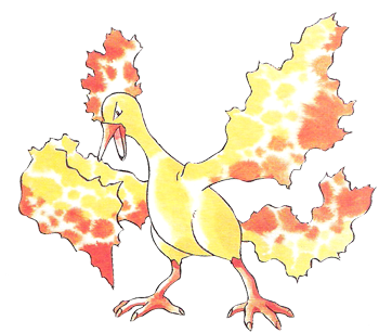 Sulfura Pokémon Jaune