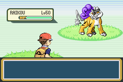 Capturer Raikou Pokémon Rouge Feu et Pokémon Vert Feuille