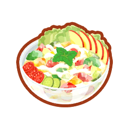Pokémon Sleep - plats - Salade à la Sauce Yaourt Acide Malique Pokémon Sleep - Plats - Salade à la Sauce Yaourt Acide Malique
