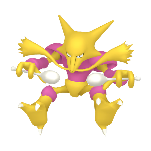 Artwork shiny de Alakazam - Pokédex