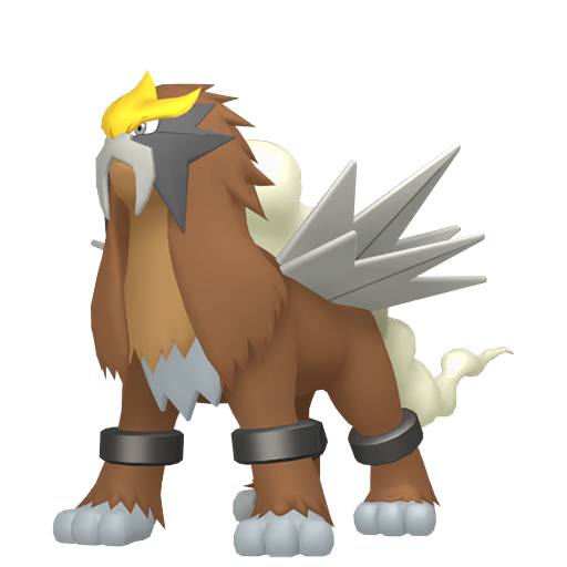 Artwork shiny de Entei - Pokédex