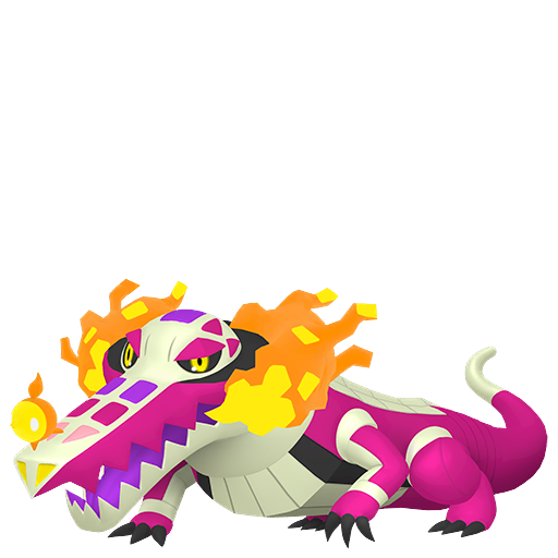 Artwork shiny de Flamigator - Pokédex