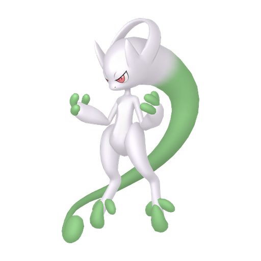 Artwork shiny de Mewtwo - Pokédex