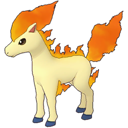 Duo Joueur et Ponyta sur Pokémon Masters