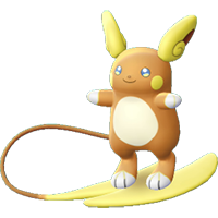 Modèle de Raichu d'Alola - Pokémon GO