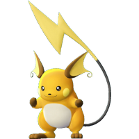 Fiche Pokédex de Raichu Pokémon Let's Go Pikachu et Évoli