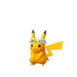 Pokémon pikachu-chapeau-fleur-s