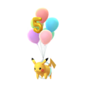 Fiche Pokédex de Pikachu(Volant 5ème Anniv.) - Pokédex Pokémon GO Fiche Pokédex de Pikachu(Volant 5ème Anniv.) - Pokédex Pokémon GO